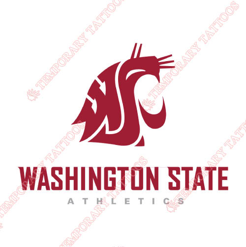 Washington State Cougars Customize Temporary Tattoos Stickers NO.6907
